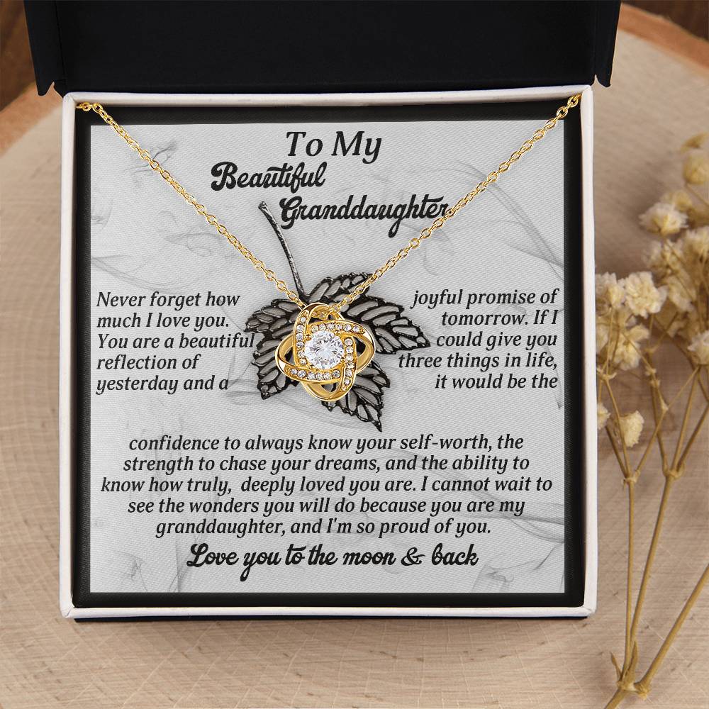 To My Beautiful Granddaughter Necklace, To My Granddaughter Necklace From Grandpa, Valentine Card Granddaughter, Grandpa And Granddaughter Necklace