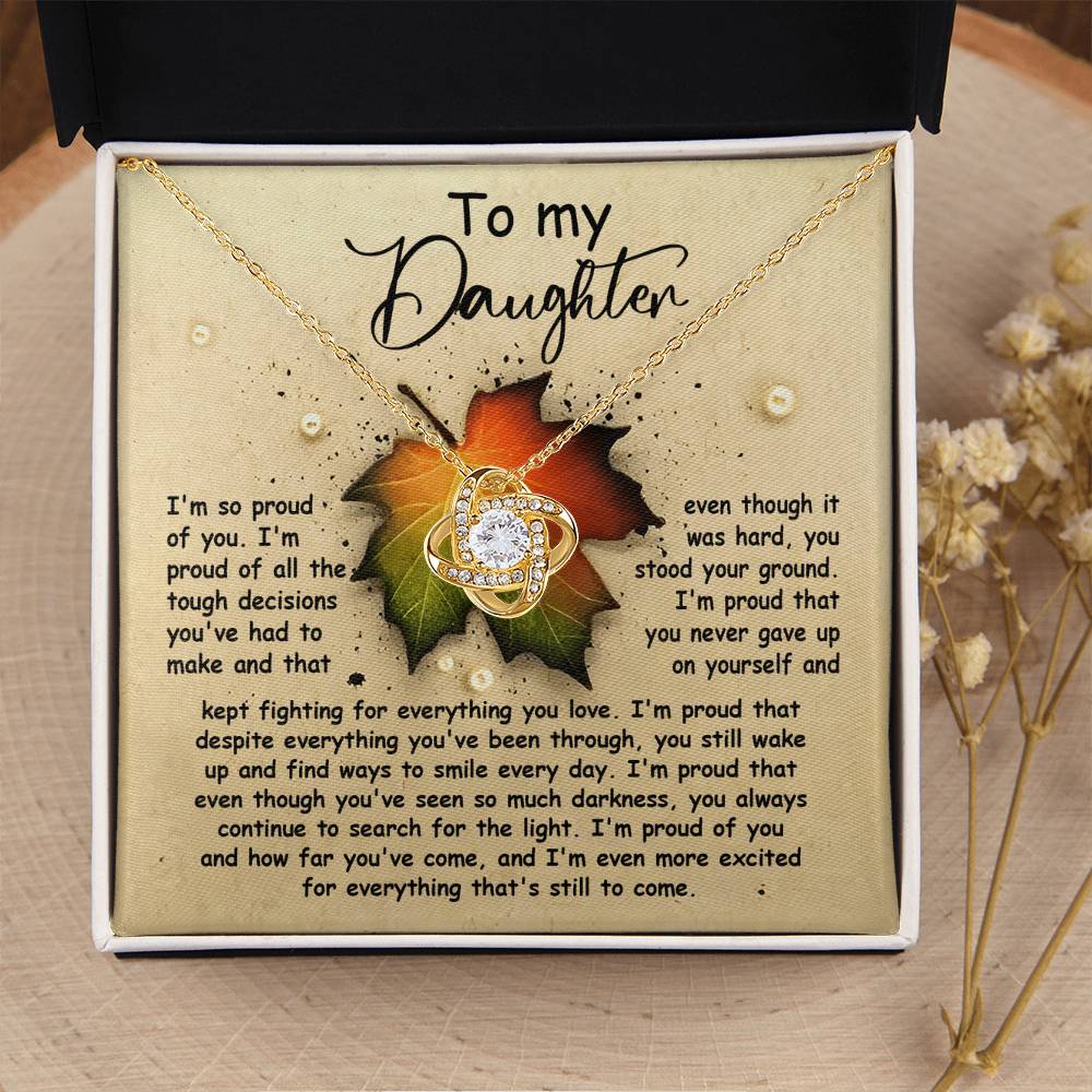 To My Beautiful Daughter Necklace, Necklace For My Daughter From Dad, Daughter Gifts From Mom And Dad