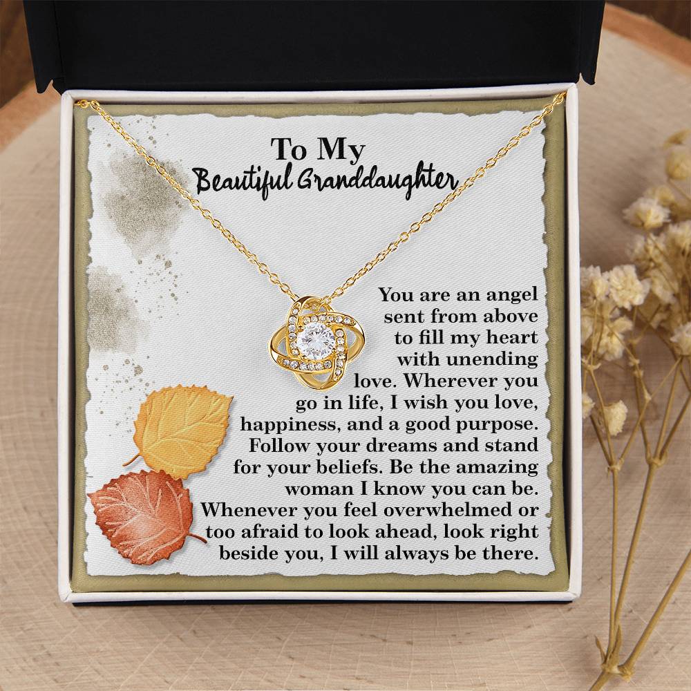 To My Beautiful Granddaughter Necklace, Granddaughter Gifts From Nana, Necklace For Granddaughter, Personalized Gifts For Granddaughter