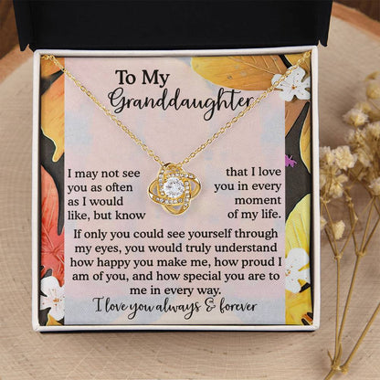 To My Granddaughter Necklace, Necklaces For Granddaughters, Granddaughter Valentine Gift, Gifts For 18 Year Old Granddaughter, Granddaughter From Grandpa