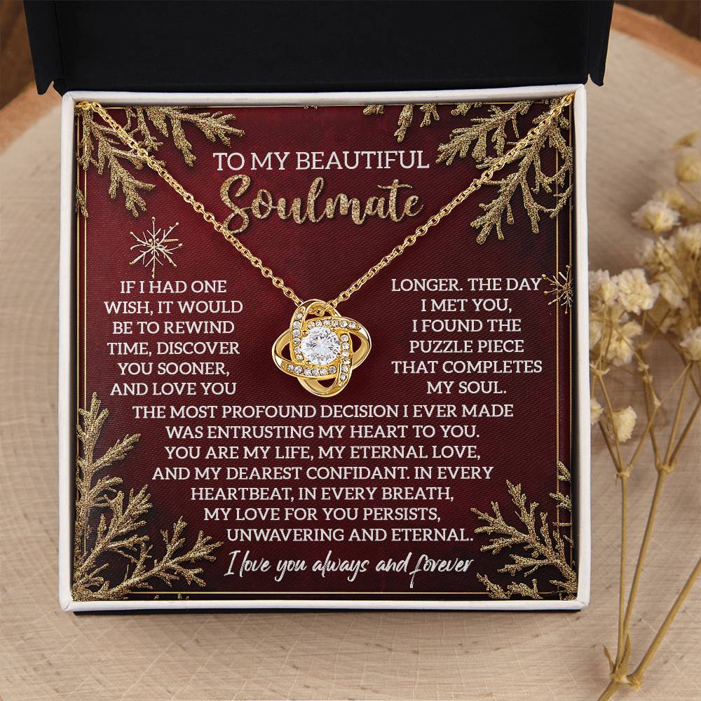 To My Beautiful Soulmate Necklace, Christmas Ideas For Woman, Christmas Gift Ideas 2024, Girlfriend Christmas Gifts 2024