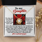 To My Daughter Necklace From Dad, Dad And Daughter Gifts, Necklace From Mom To Daughter