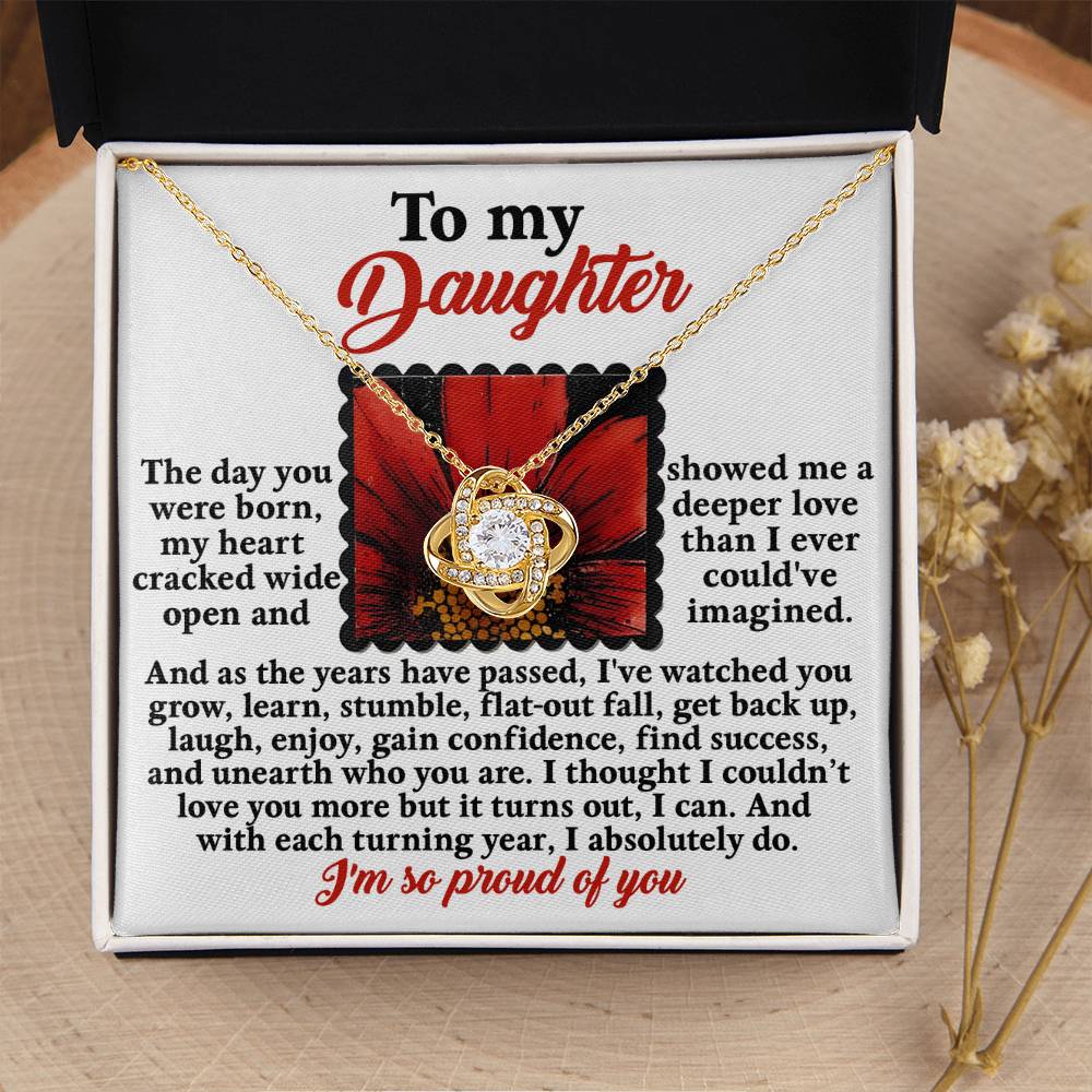 To My Daughter Necklace From Dad, Dad And Daughter Gifts, Necklace From Mom To Daughter