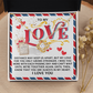 To My Love Necklace, Valentine Gifts For Her, Valentine's Day Necklace For Her, Valentine's Day Gift Wife, Valentine's Day Gifts For Women