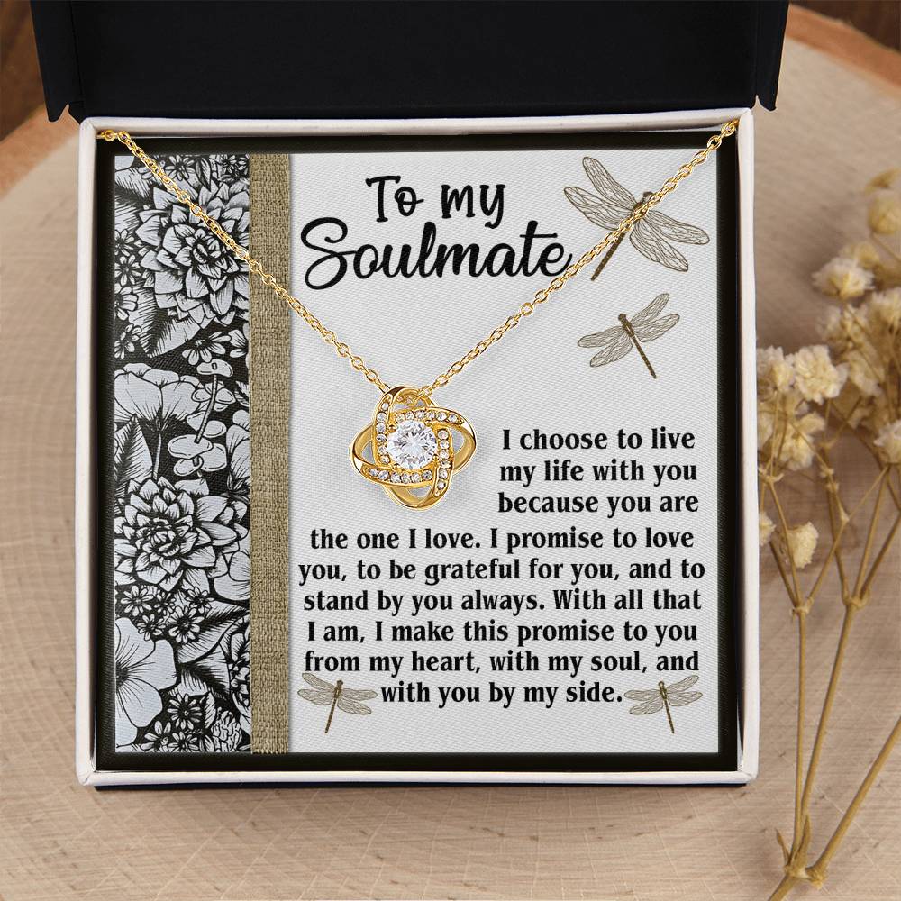 To My Soulmate Necklace For Women, Funny Gifts For Girlfriend, Soulmate Necklace For Her