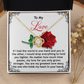 To My Love Necklace, Valentine Gift For Wife, Valentine's Necklace For Her, Valentine Gift For Wife From Husband, Necklace For My Girlfriend