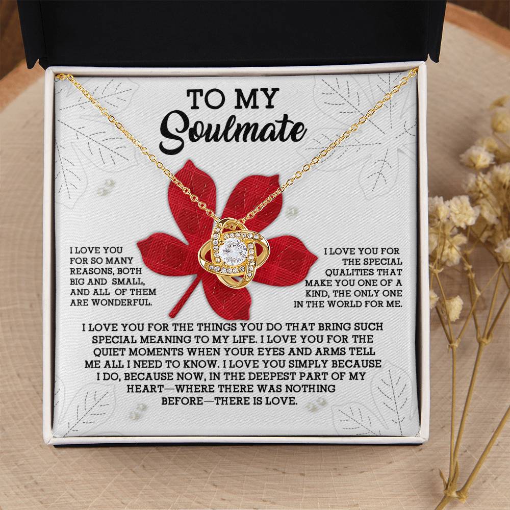 To My Soulmate Necklace For Women Future Wife Necklace, Necklace For Wife From Husband