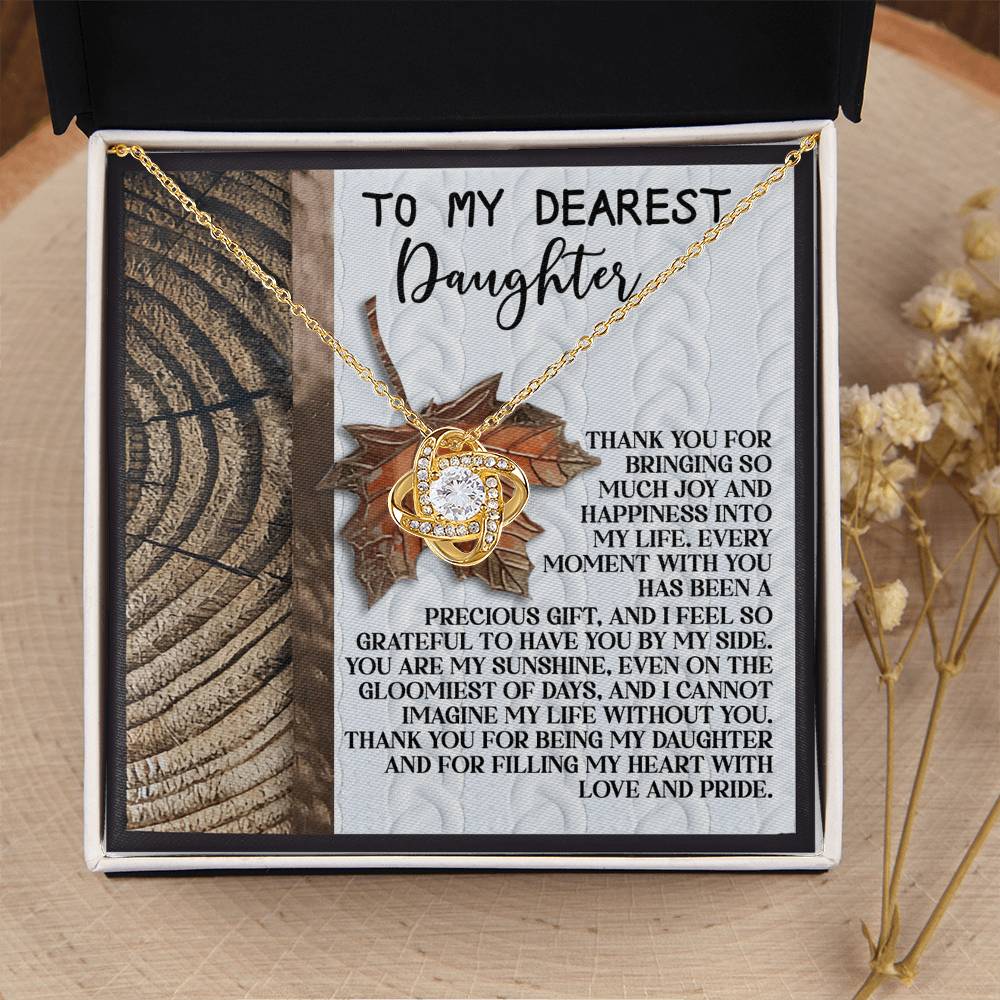 To My Daughter Necklace, Daughter Necklace From Mom, Dad And Daughter Necklaces