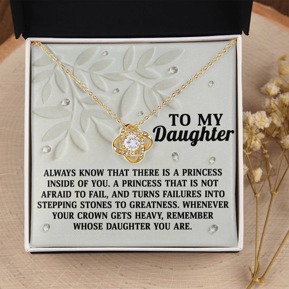 To My Daughter Necklace From Dad, Father Daughter Gifts, Daughters Necklace From Mom