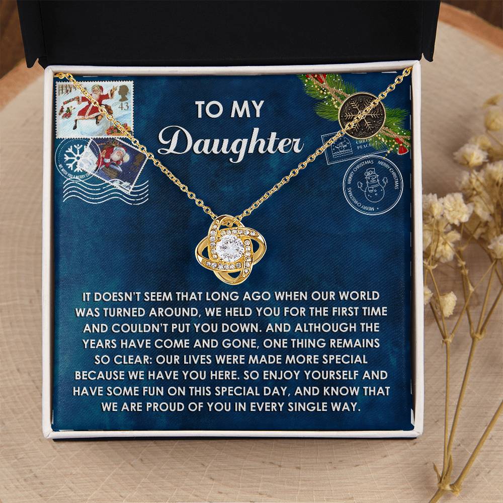 To My Daughter Necklace, Christmas Gift For My Daughter, Mother Daughter Christmas Gifts, Daughter Christmas Gifts