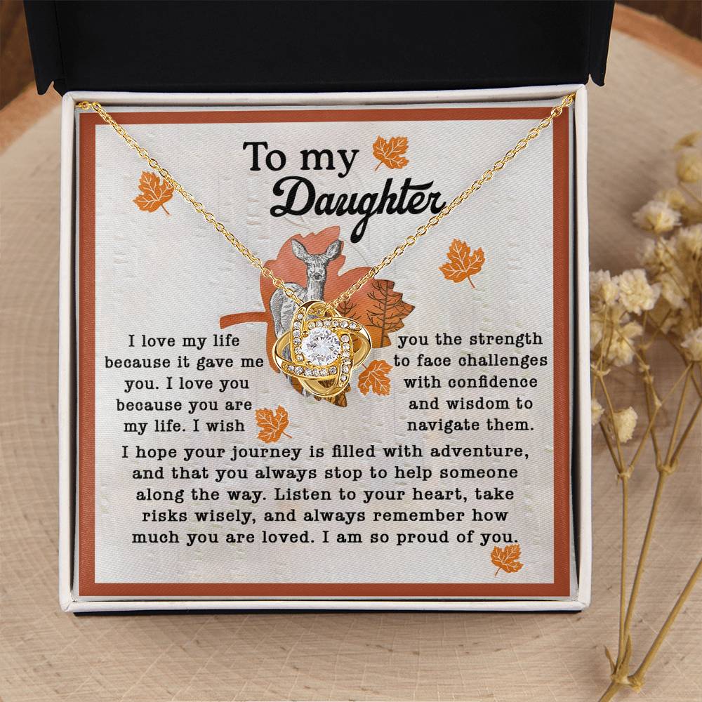 To My Daughter From Dad Necklace, Gifts For Daughter From Mom, Dad Necklace From Daughter