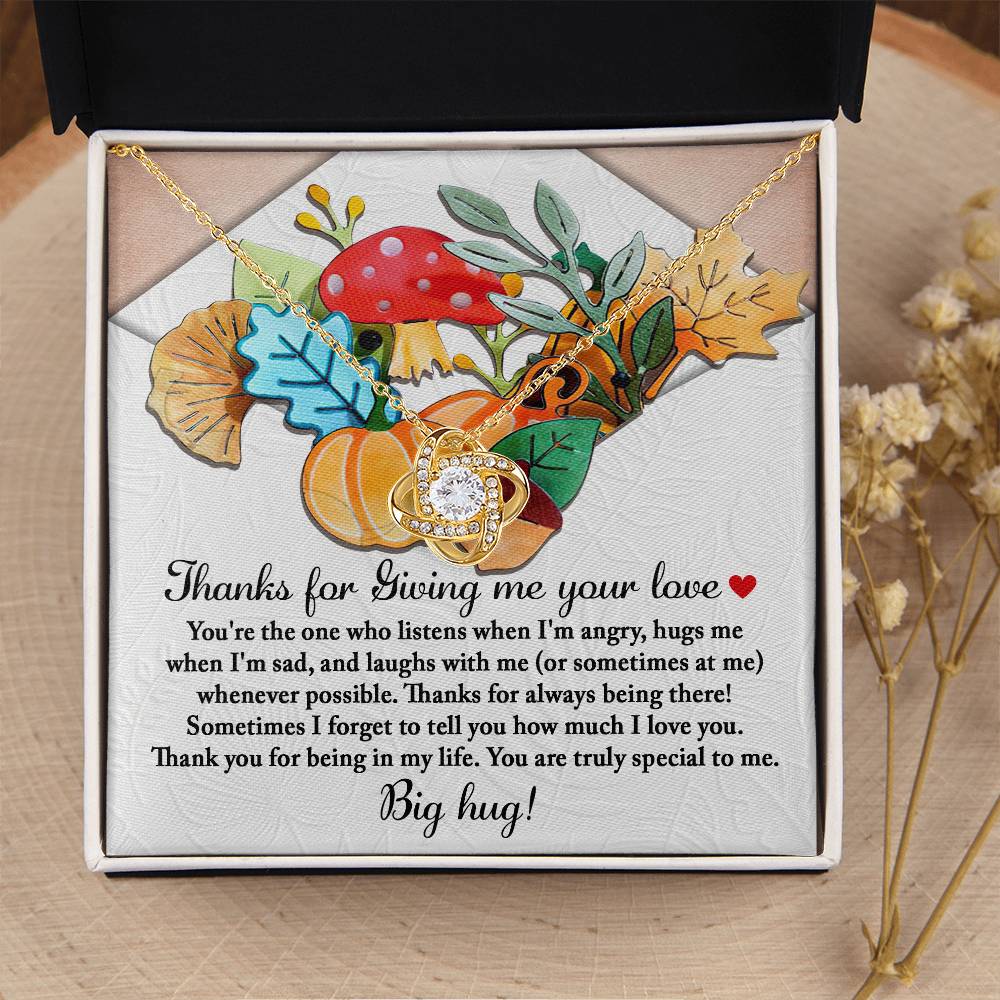 Make This Thanksgiving Memorable With A Beautiful Love Knot Necklace – A Heartfelt Gift For Women, Children, And Family To Show Love And Appreciation