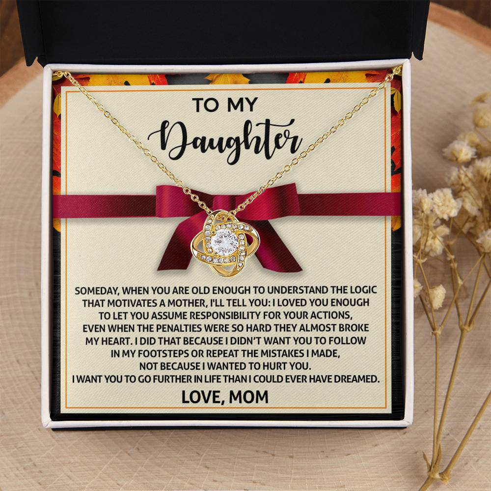 Daughter Necklaces From Mom, Mom Daughter Gifts, To My Beautiful Daughter Necklace From Dad