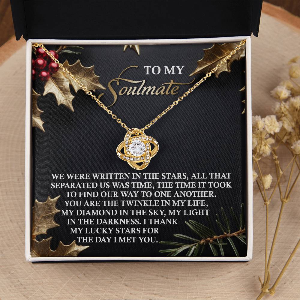 To My Soulmate Necklace, Christmas Presents For Wife, Christmas For Her, Christmas Present For Girlfriend, Christmas Gifts For Your Wife