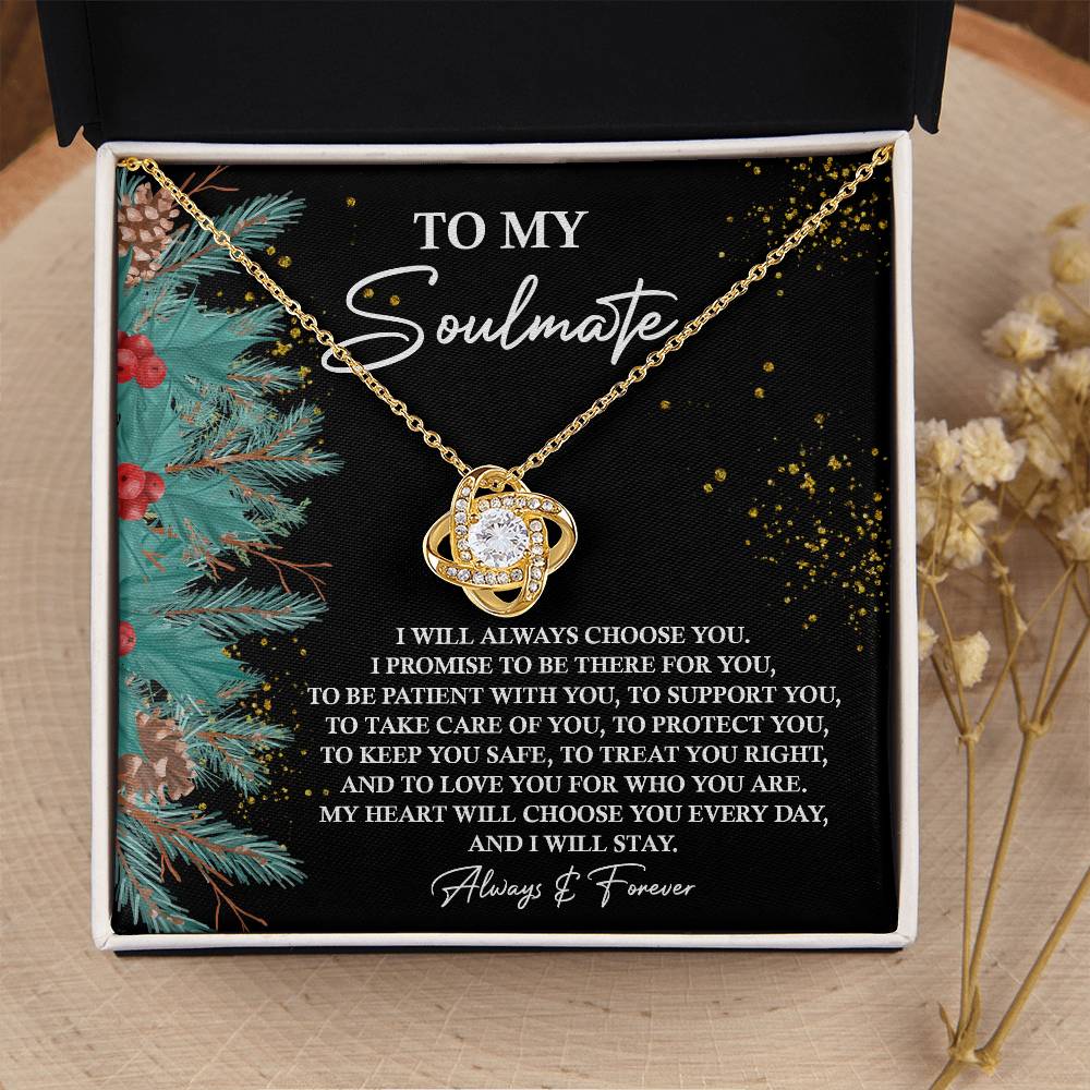 To My Soulmate Necklace, Christmas For Her, Best Christmas Gifts For My Wife, Good Gifts For Girlfriend For Christmas, Christmas For Wife