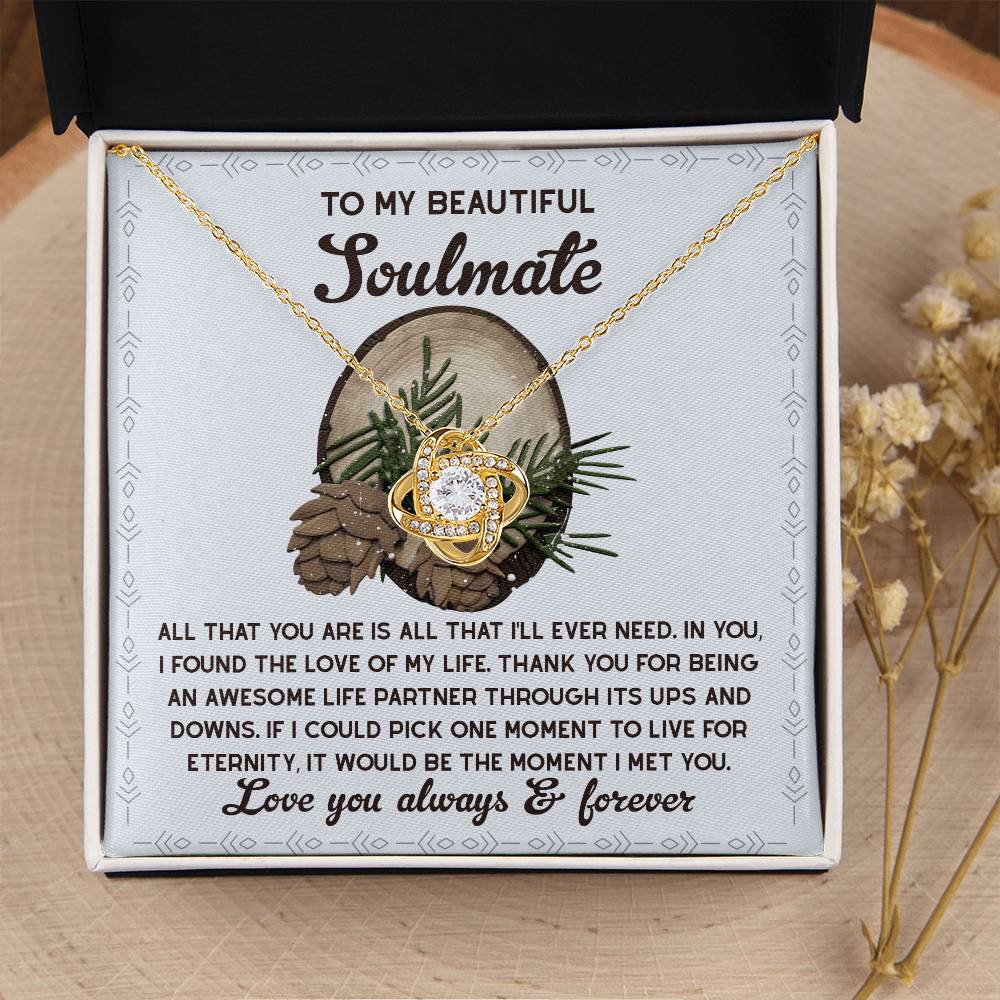 To My Beautiful Soulmate Necklace, My Soulmate Gifts For Her, Christmas Gifts Ideas For Wife, Christmas Presents For Her