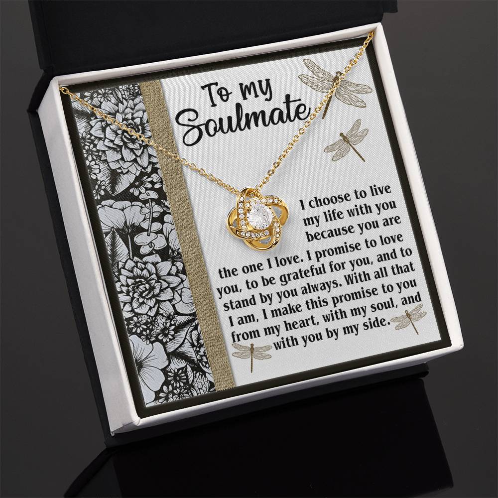 To My Soulmate Necklace For Women, Funny Gifts For Girlfriend, Soulmate Necklace For Her