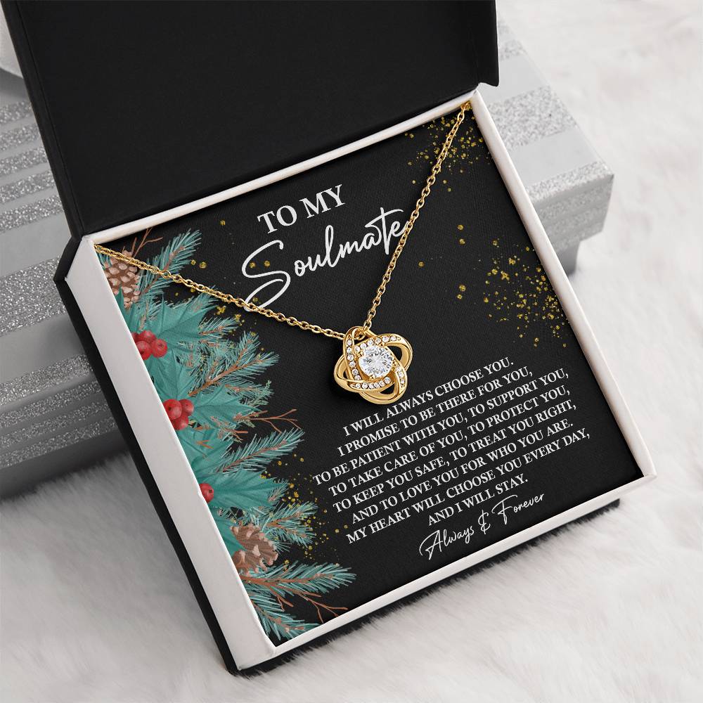 To My Soulmate Necklace, Christmas For Her, Best Christmas Gifts For My Wife, Good Gifts For Girlfriend For Christmas, Christmas For Wife