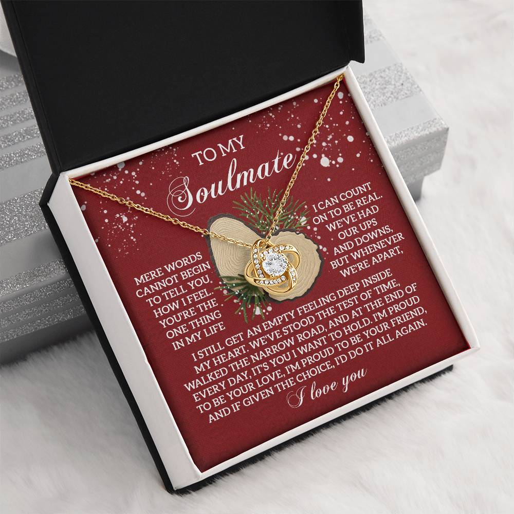 To My Soulmate Necklace, Great Wife Christmas Gifts, Christmas Jewelry For Women, Christmas Gift For Wives