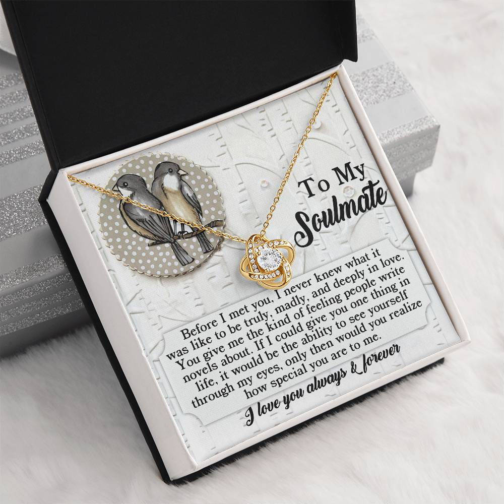 To My Soulmate Necklace, Christmas Gift Birthday Gift For Soulmate, Valentine's Day Gift For Girlfriend, Soulmate Necklace Gifts, Necklace For Women