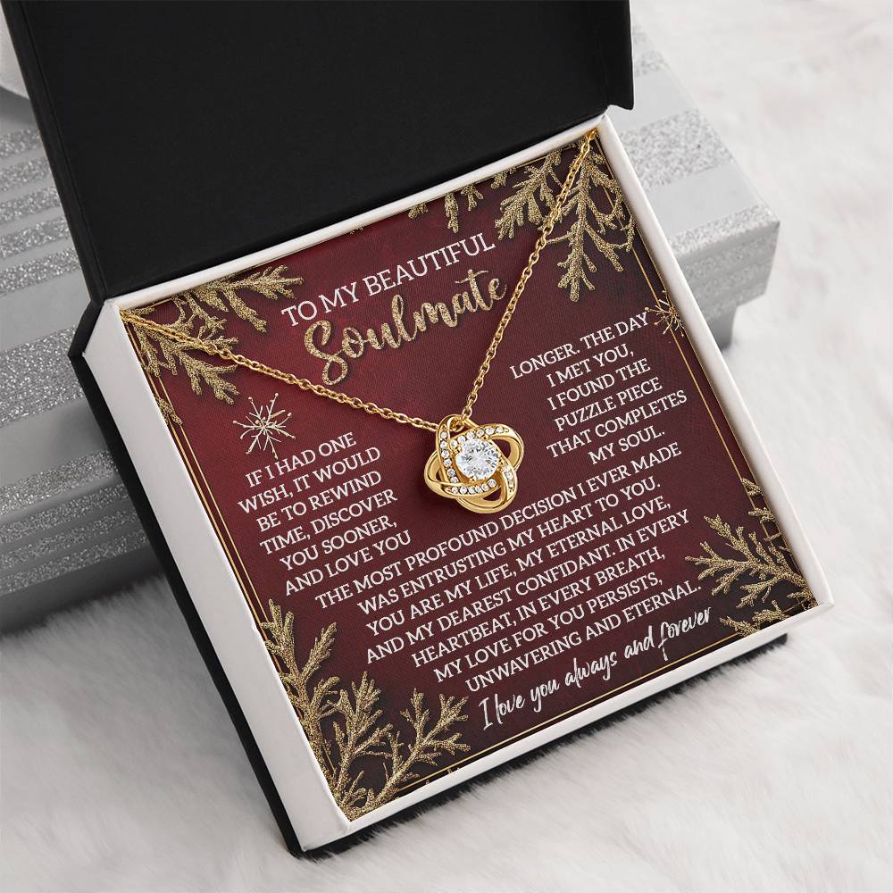 To My Beautiful Soulmate Necklace, Christmas Ideas For Woman, Christmas Gift Ideas 2024, Girlfriend Christmas Gifts 2024