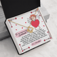 To My Beautiful Soulmate Necklace, Gifts For The Girlfriend, Soulmate Necklace For Her, Valentine Card For Wife Romantic, To My Girlfriend Necklace