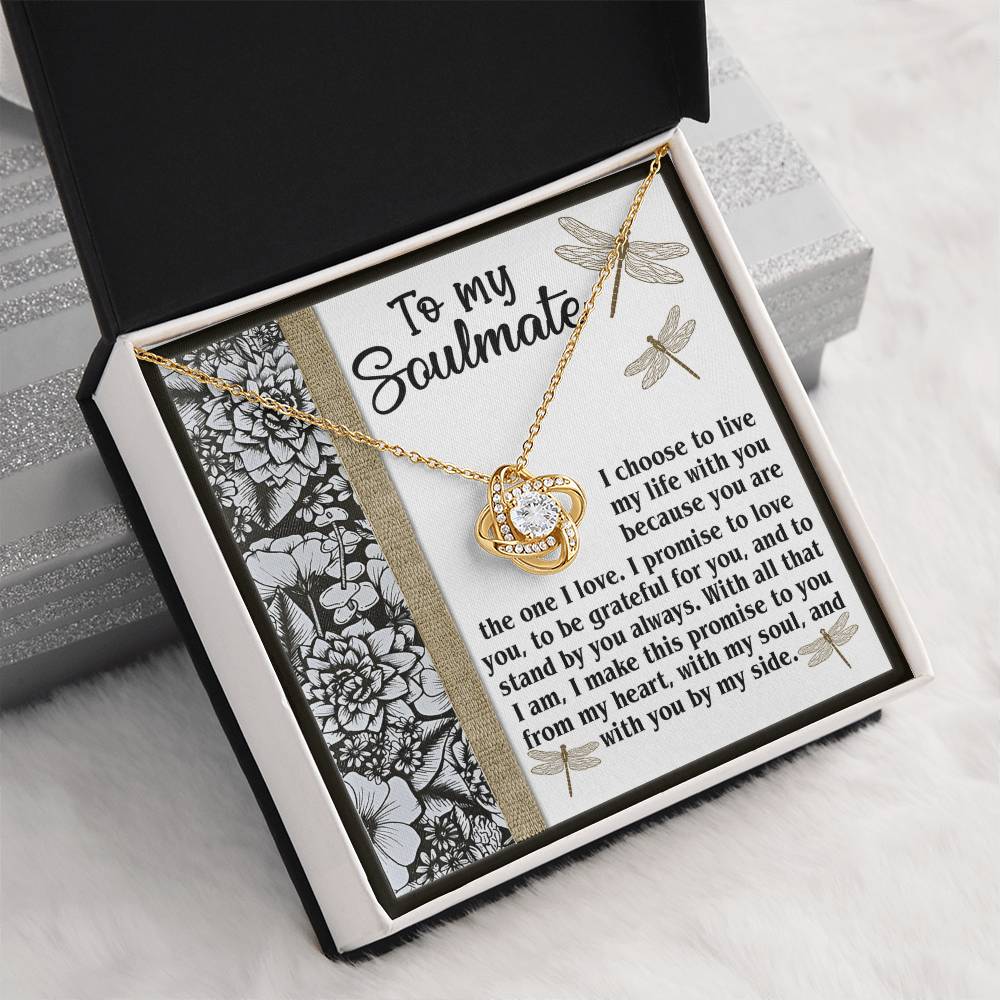 To My Soulmate Necklace For Women, Funny Gifts For Girlfriend, Soulmate Necklace For Her