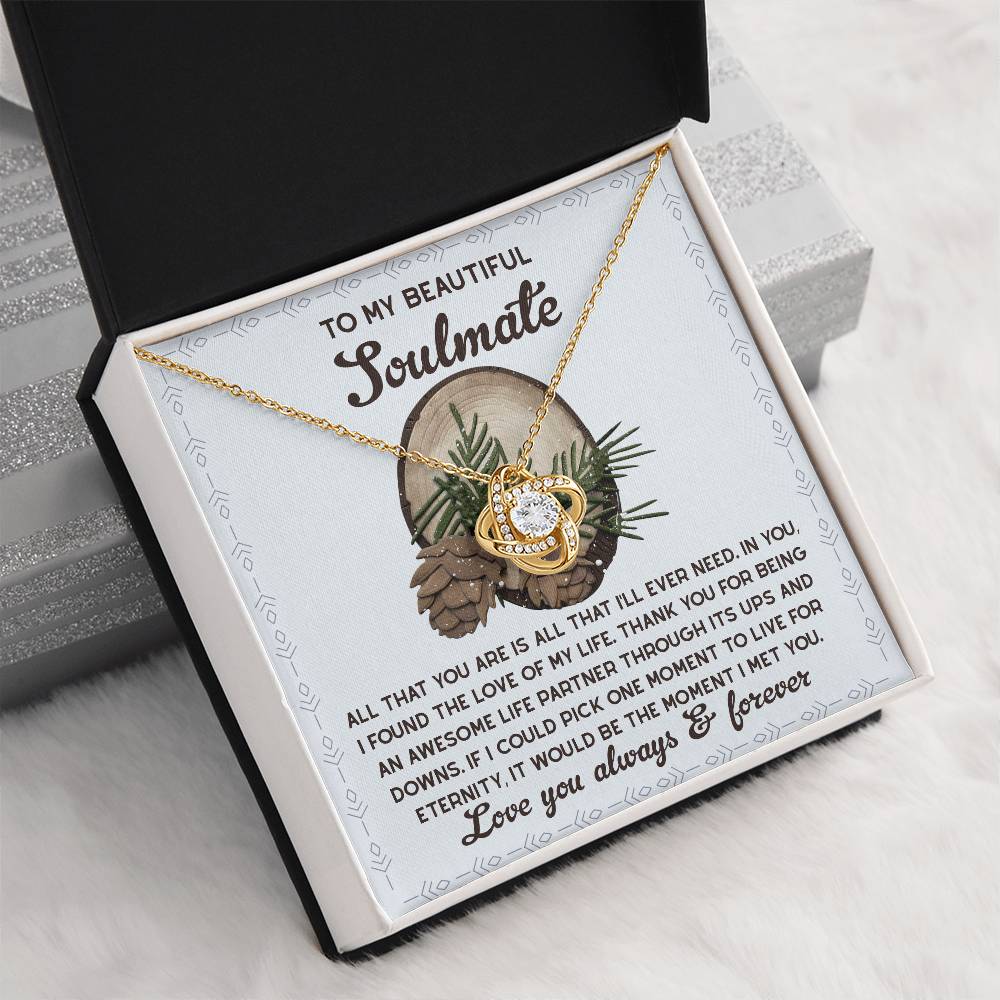 To My Beautiful Soulmate Necklace, My Soulmate Gifts For Her, Christmas Gifts Ideas For Wife, Christmas Presents For Her