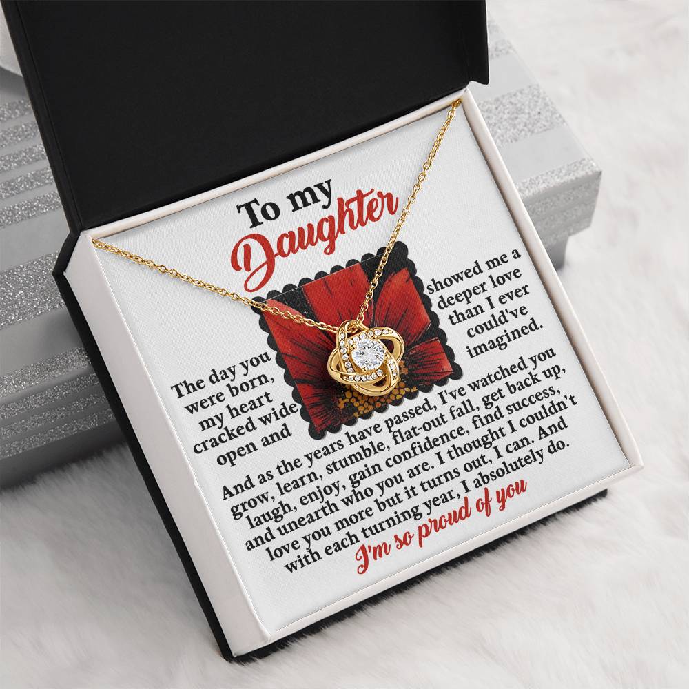 To My Daughter Necklace From Dad, Dad And Daughter Gifts, Necklace From Mom To Daughter