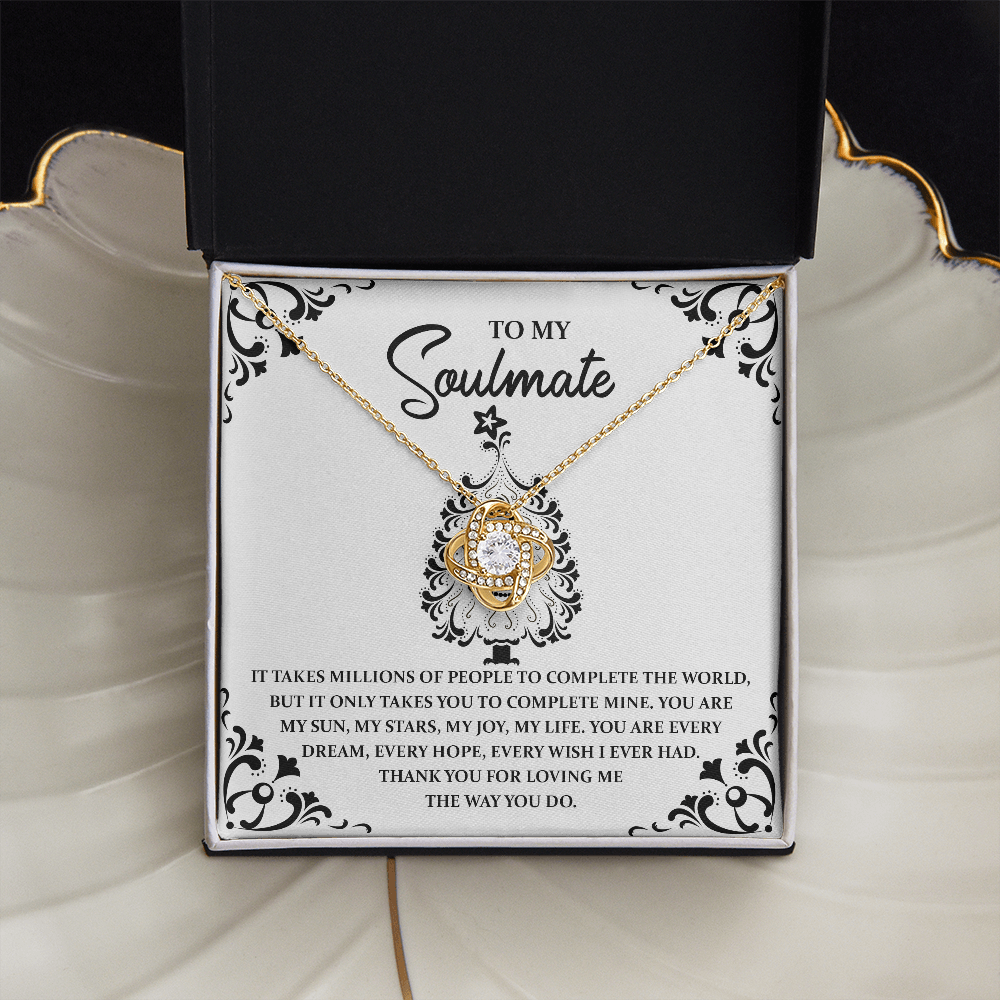 To My Soulmate Necklace, Soulmate Necklace For Women, Funny Soulmate Necklace, Wife's Christmas Gift, Gifts For My Girlfriend For Christmas