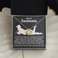 To My Soulmate Necklace, Best Valentine Gifts For Wife, To My Wife Valentine's Day Gift, Valentine's Day Necklace For Her, Valentine Birthday Gifts