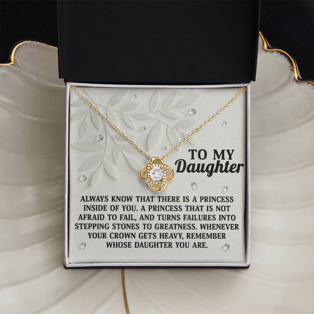 To My Daughter Necklace From Dad, Father Daughter Gifts, Daughters Necklace From Mom