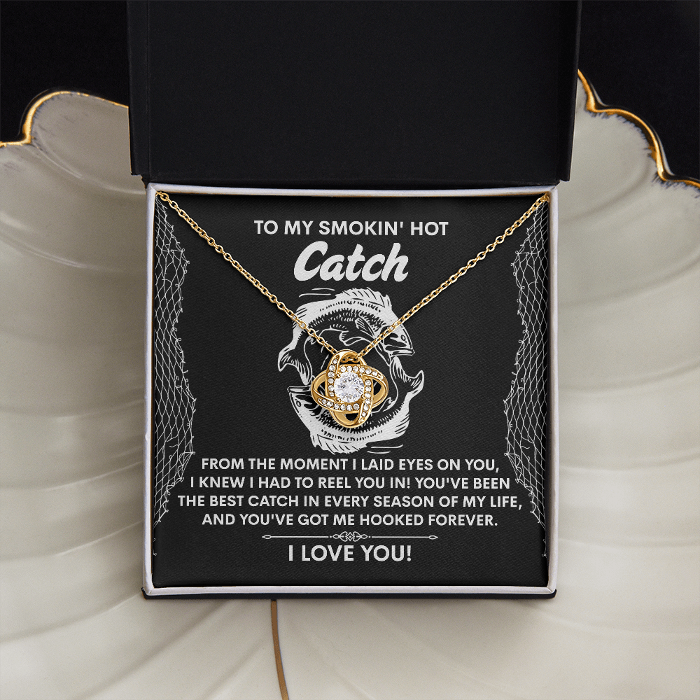 To My Smokin's Hot Catch Necklace, Valentine Gifts For Wife, Gifts For Husband From Wife Unique Christmas, Unique Valentine Gifts For Her