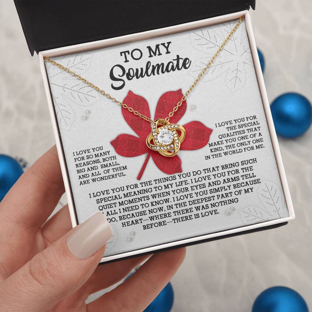 To My Soulmate Necklace For Women Future Wife Necklace, Necklace For Wife From Husband