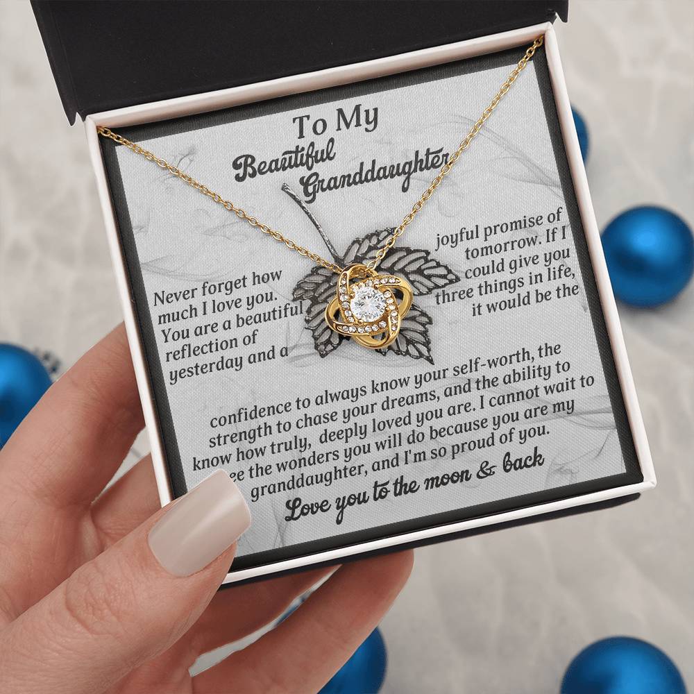 To My Beautiful Granddaughter Necklace, To My Granddaughter Necklace From Grandpa, Valentine Card Granddaughter, Grandpa And Granddaughter Necklace