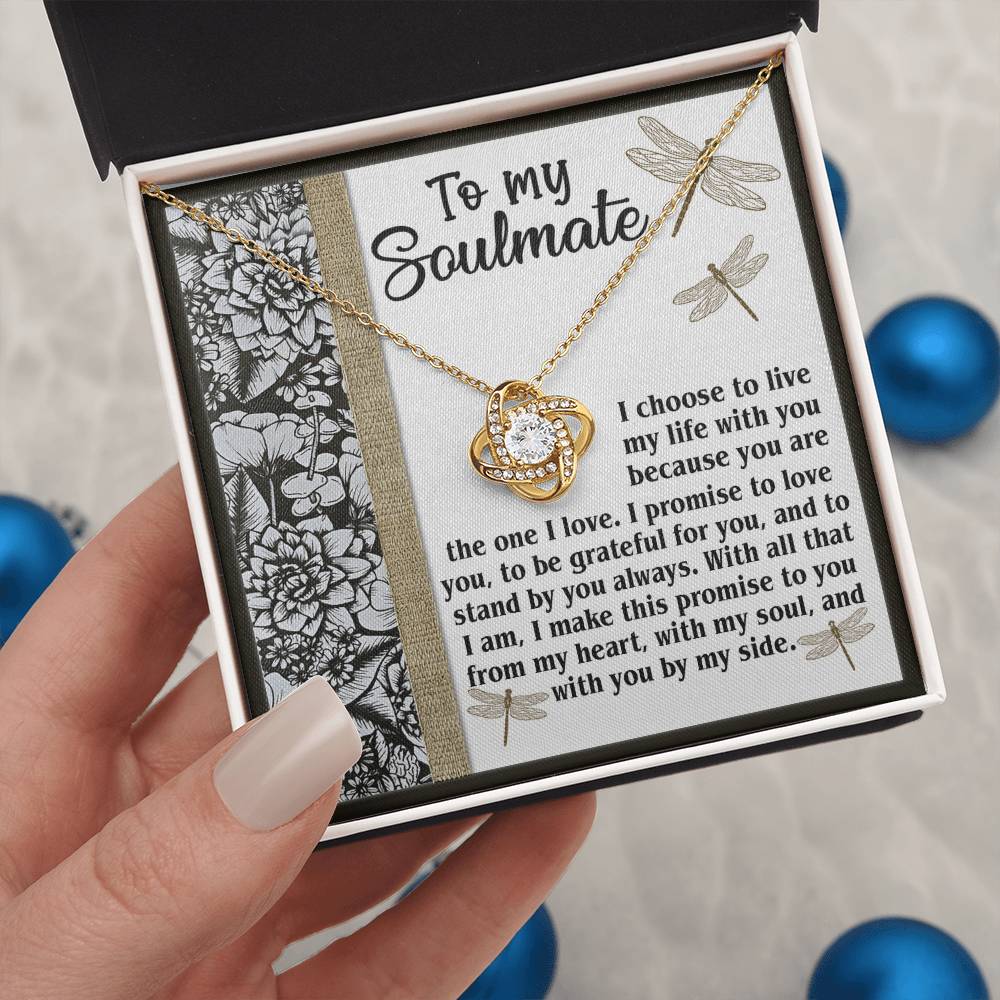 To My Soulmate Necklace For Women, Funny Gifts For Girlfriend, Soulmate Necklace For Her