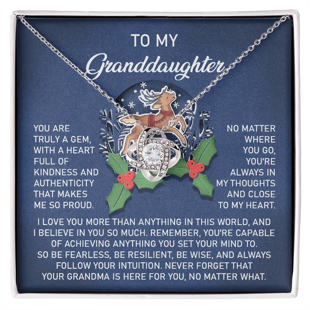 To My Granddaughter Necklace, Granddaughter Christmas Gifts, Granddaughter Gifts From Grandma, Necklace For Granddaughter, Adult Granddaughter Gift