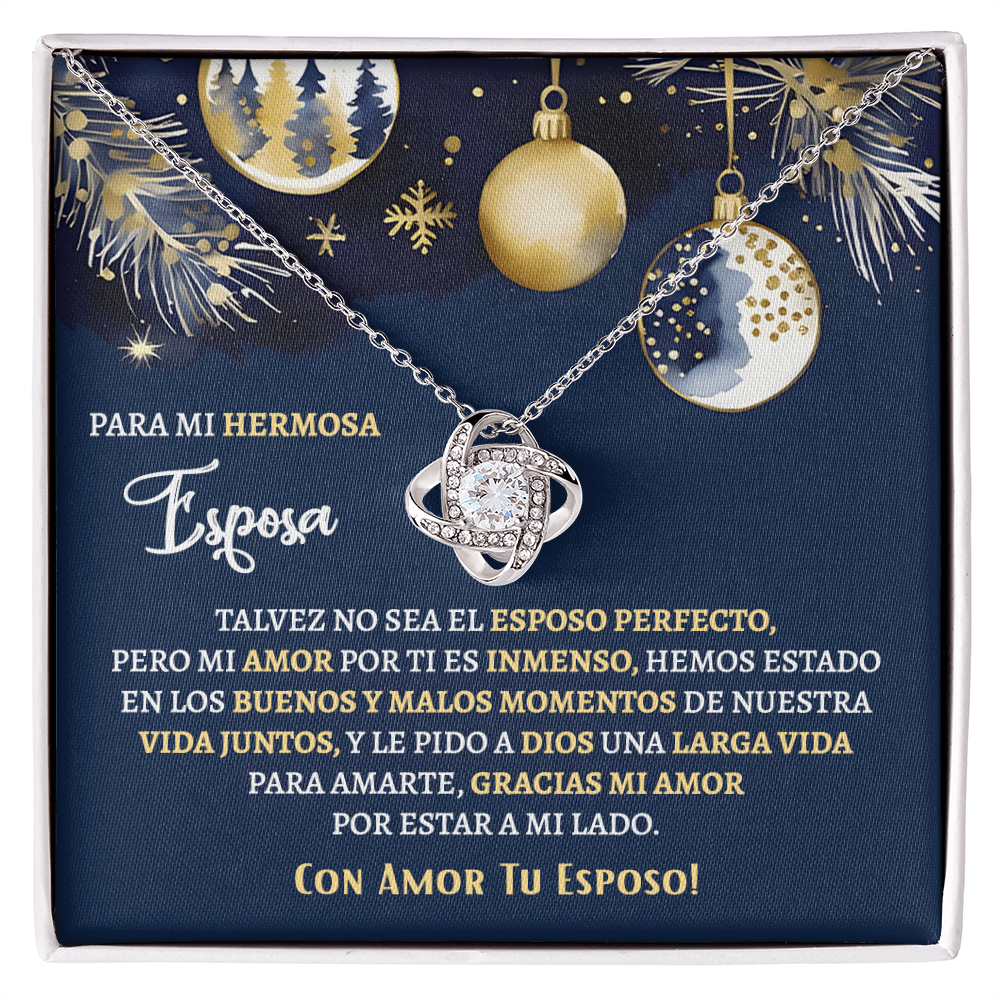 Regalos Para Esposa Personalizado, Regalos De Navidad Para Mi Esposa - Love Knot - ESNA_BR2_MT11_3