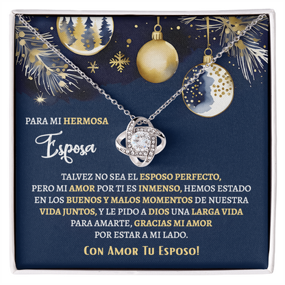 Regalos Para Esposa Personalizado, Regalos De Navidad Para Mi Esposa - Love Knot - ESNA_BR2_MT11_3