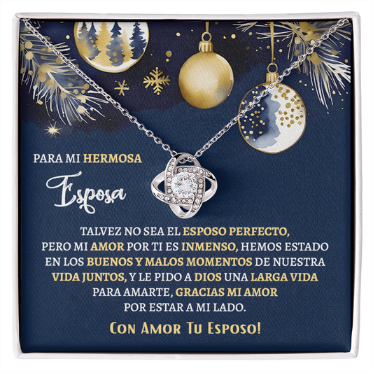 Regalos Para Esposa Personalizado, Regalos De Navidad Para Mi Esposa - Love Knot - ESNA_BR2_MT11_3