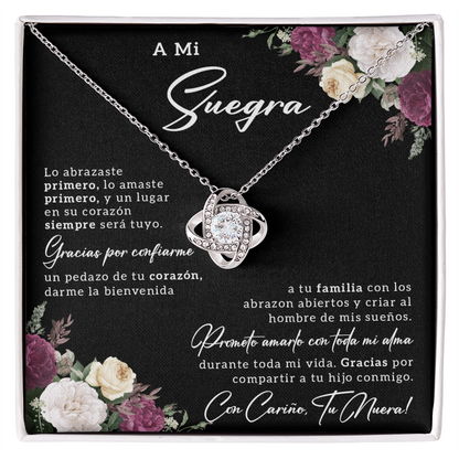 Suegra Gifts In Spanish, Regalo Para Suegra En Navidad - Love Knot - SUEG_BR2_NLNM5_3