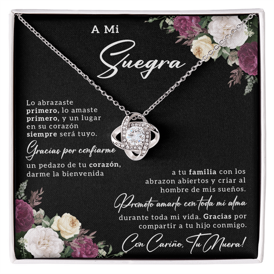 Suegra Gifts In Spanish, Regalo Para Suegra En Navidad - Love Knot - SUEG_BR2_NLNM5_3