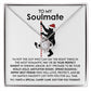 To My Soulmate Necklace, Christmas Presents For Wife, Christmas Gift For Wife, Gifts For My Girlfriend For Christmas, Gifts For Soulmate