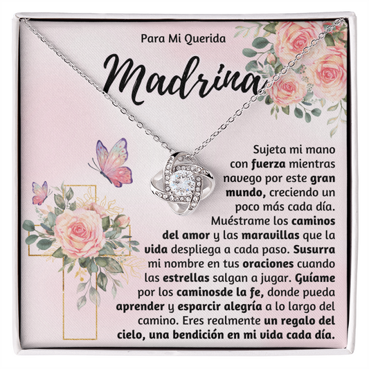 Regalo Para Madrina, Para El Amor De Mi Vida Cadena, Collar De Madrina - BR_4_MADRIJE_H8_3