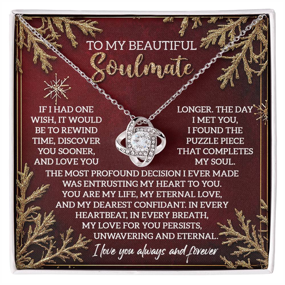 To My Beautiful Soulmate Necklace, Christmas Ideas For Woman, Christmas Gift Ideas 2024, Girlfriend Christmas Gifts 2024