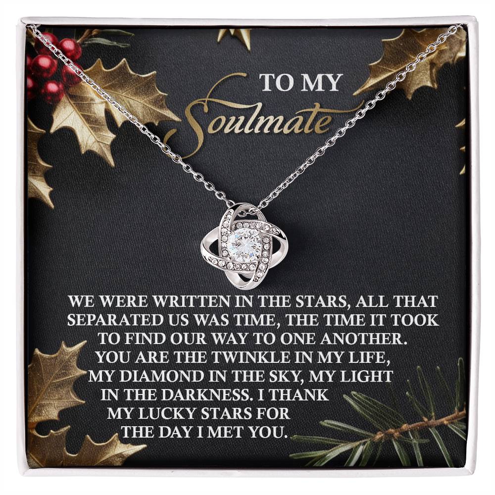 To My Soulmate Necklace, Christmas Presents For Wife, Christmas For Her, Christmas Present For Girlfriend, Christmas Gifts For Your Wife