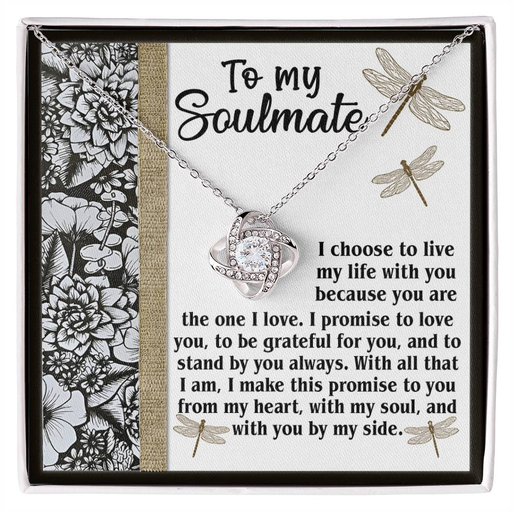 To My Soulmate Necklace For Women, Funny Gifts For Girlfriend, Soulmate Necklace For Her