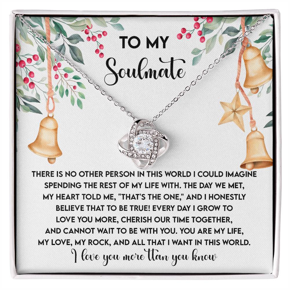 To My Soulmate Necklace, Christmas Gift Ideas 2024, Christmas For Her, Wife's Christmas Gift, Christmas Presents Women