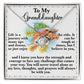 To My Granddaughter Necklace, Gifts For Granddaughter From Grandparents, Granddaughter Necklace From Nana, Valentines Gifts For Granddaughter