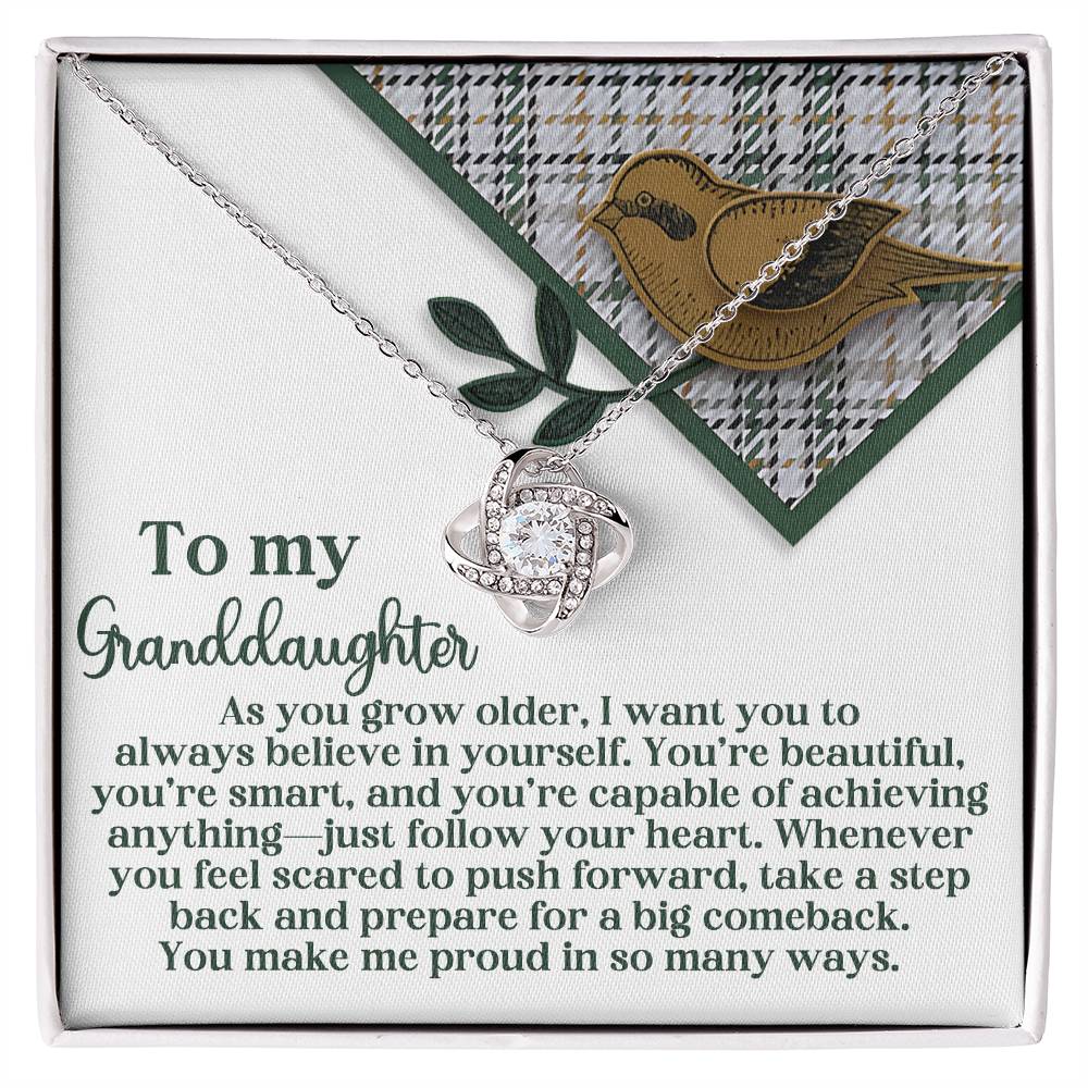 To My Granddaughter Necklace, Granddaughter Gifts From Grandma, To My Granddaughter Necklace From Grandma, Granddaughter Necklace From Papa